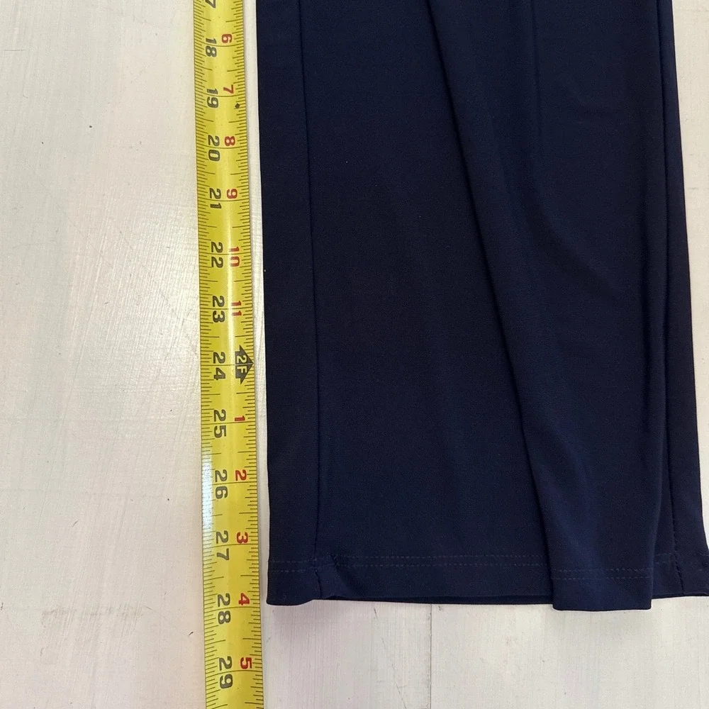 NWT Snappy Turtle Navy Blue Chiffon Overlay Jumpsuit XS Wedding Cocktail